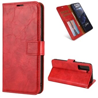 Crazy Horse Texture Detachable 2 in 1 Leather Wallet Stand Cover Case for Samsung Galaxy S21 Ultra 5G