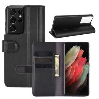 For Samsung Galaxy S21 Ultra 5G Folio Flip Split Leather Wallet Stand Protective Case