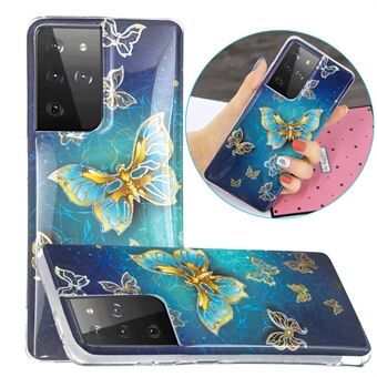 IMD Design Case for Samsung Galaxy S21 Ultra 5G 5G Marble Pattern Printing TPU Cover