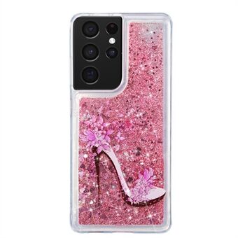 Glitter Sparkle Case Quicksand Shining Soft TPU Drop Resistance Four-Corner Protective Cover for Samsung Galaxy S21 Ultra 5G