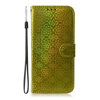 Flower Pattern Leather Stand Wallet Case for Samsung Galaxy S21+ 5G