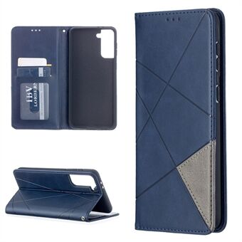 Geometric Pattern Leather Stand Phone Case with Card Slots for Samsung Galaxy S21+ 5G