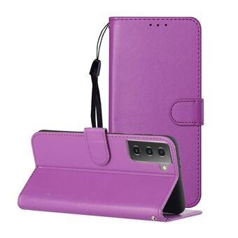 Leather Unique Design Phone Protective Case with Strap for Samsung Galaxy S21+ 5G