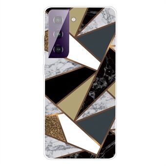 For Samsung Galaxy S21+ 5G Case Clear TPU Marble Pattern Printing Protector Cover