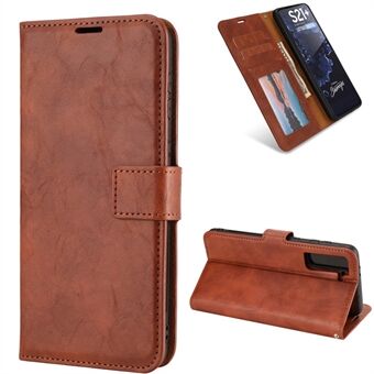 Crazy Horse Texture Detachable 2 in 1 Leather Cover Case for Samsung Galaxy S21 Plus 5G