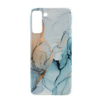 Four-corner Cushion IMD Marble Pattern TPU Cover for Samsung Galaxy S21 Plus 5G