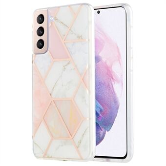 Marble Pattern Electroplating IMD 2.0mm TPU Protector Cover for Samsung Galaxy S21+ 5G