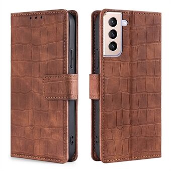 Crocodile Texture Leather Cover Case with Stand Wallet for Samsung Galaxy S21 Plus 5G