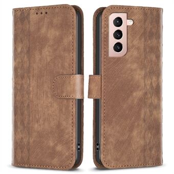 For Samsung Galaxy S21+ 5G Imprinting Pattern Magnetic Clasp Cover Stand Wallet Phone Case