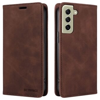 BETOPNICE 003 Anti-drop Phone Case for Samsung Galaxy S21+ 5G RFID Blocking Leather Wallet Stand Cover