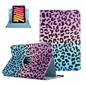 360-Degree Rotating Case for 7-inch Tablet, Pattern Printing PU Leather Stand Elastic Band Protective Cover with Card Holder