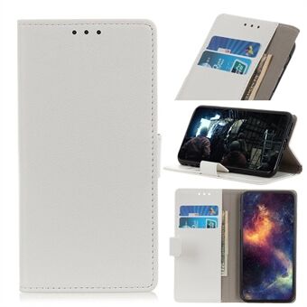 Magnet Flip Litchi Texture Leather Wallet Phone Cover Shell for Samsung Galaxy A32 5G