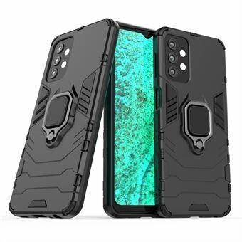 Cool Guard Ring Holder Kickstand PC TPU Hybrid Case Protective Shell for Samsung Galaxy A32 5G/M32 5G