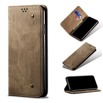 Jeans Cloth Texture Wallet Leather Mobile Phone Protective Cover for Samsung Galaxy A32 5G/M32 5G