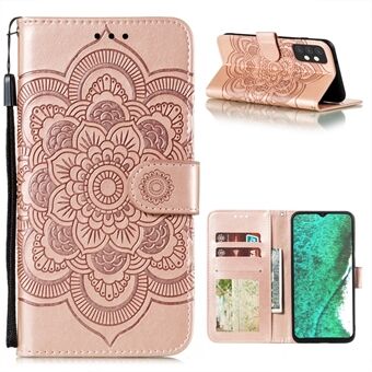 Imprint Mandala Flower Stand Leather Flip Shell for Samsung Galaxy A32 5G Case