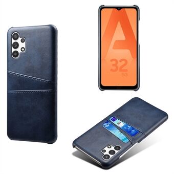 KSQ PC + PU Leather Coated Case with Dual-Card Slots for Samsung Galaxy A32 5G