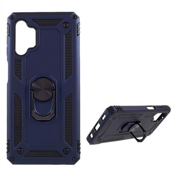 PC + TPU Combo Design Anti-drop Hybrid Phone Shell with Ring Kickstand for Samsung Galaxy A32 5G