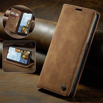 CASEME 013 Series Simple Design Automatic Suction Leather Wallet Case for Samsung Galaxy A32 5G/M32 5G