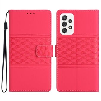 Phone Cover for Samsung Galaxy A32 5G / M32 5G, Comfortable Skin-touch Feeling Wallet Retro Imprinted Pattern Stand Leather Shell