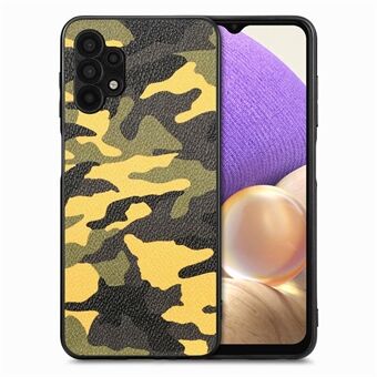 For Samsung Galaxy A32 5G / M32 5G Camouflage Pattern PU Leather Coated PC+TPU Case Cell Phone Cover