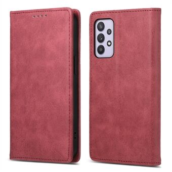 DF-05 PU Leather Phone Case for Samsung Galaxy A32 5G Stand RFID Blocking Business Wallet Flip Cover