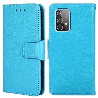 Wallet Textured Leather Stand Phone Shell for Samsung Galaxy AA52 4G/5G / A52s 5G