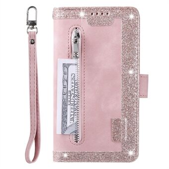 Leather Coated TPU Wallet Phone Stand Case with 9 Card Slots Kickstand Shell for Samsung Galaxy A52 4G/5G / A52s 5G