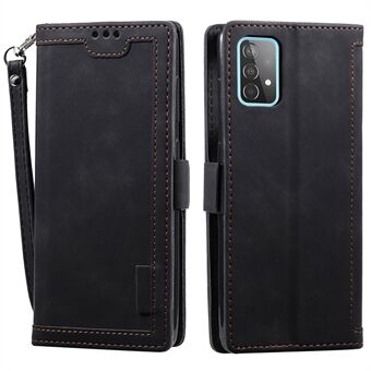 Vintage Splicing Style Wallet Stand Leather Flip Phone Casing for Samsung Galaxy A52 4G/5G / A52s 5G