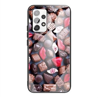 Pattern Printing Tempered Glass + TPU Phone Shell Case Cover for Samsung Galaxy A52 4G/5G / A52s 5G