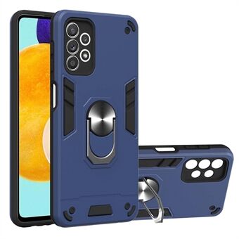 Hard PC + Soft TPU Phone Case Cover with Rotating Kickstand for Samsung Galaxy A52 4G/5G / A52s 5G