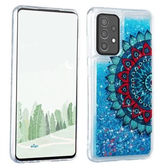 Stylish Pattern Printing Shiny Powder Quicksand TPU Case for Samsung Galaxy A52 4G/5G / A52s 5G