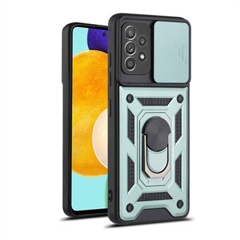 Camera Slide Drop-resistant Phone Case Cover with Kickstand for Samsung Galaxy A52 4G/5G / A52s 5G