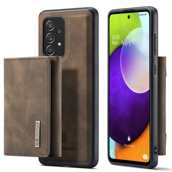 DG.MING M1 Series Anti-fall Kickstand Design Phone Case with Detachable Magnetic Wallet for Samsung Galaxy A52 4G/5G / A52s 5G