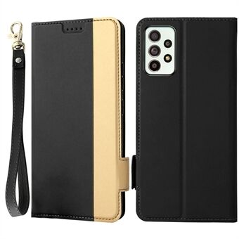 For Samsung Galaxy A52 4G / 5G / A52s 5G Contrast Color Stand Card Holder Case PU Leather TPU Full Protection Magnetic Phone Cover