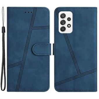 For Samsung Galaxy A52s 5G / A52 5G / 4G Skin-touch Feeling PU Leather Wallet Stand Phone Case Vintage Cell Phone Cover with Strap