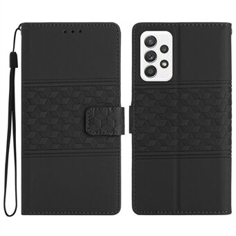 Cell Phone Cover For Samsung Galaxy A52 5G / A52 4G / A52s 5G Stand Wallet Skin-touch Feeling Leather Retro Imprinted Pattern Full Protection Phone Case