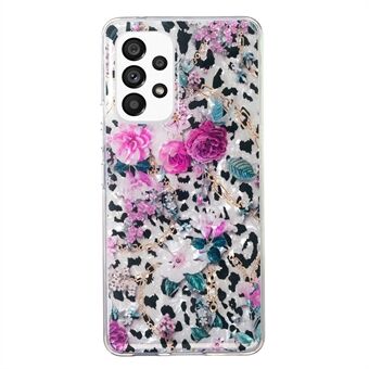 Phone Cover for Samsung Galaxy A52 4G / 5G / A52s 5G , Marble Flower Shell Pattern Soft TPU IMD Phone Case