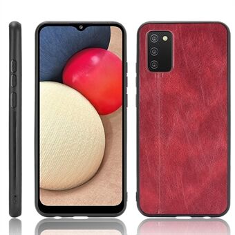 PU Leather Coated Hybrid Mobile Phone Case Stitching Design for Samsung Galaxy A02s (EU Version)