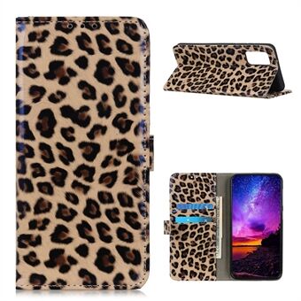 Leopard Texture Leather Protector Wallet Mobile Phone Cover for Samsung Galaxy A02s (EU Version)