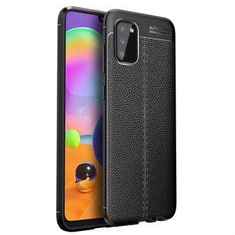 Litchi Skin Scratch Resistant TPU Protective Shell for Samsung Galaxy A02s (EU Version)