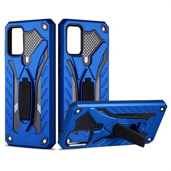 Phantom Knight Style TPU PC Protector Shell Kickstand Cover for Samsung Galaxy A02s (EU Version)