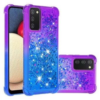 Shockproof Gradient Quicksand TPU Shell for Samsung Galaxy A02s (EU Version) / Galaxy A02s (US Version)