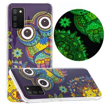 Unique Noctilucent Pattern IMD Soft TPU Protector Phone Cover for Samsung Galaxy A02s (EU Version)