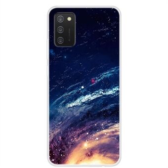 Soft TPU Phone Case with Starry Sky Pattern Printing for Samsung Galaxy A02s (EU Version)