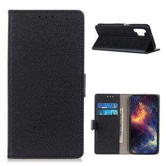 PU Leather Phone Cover Shell Case with Wallet and Stand for Samsung Galaxy A32 4G (EU Version)