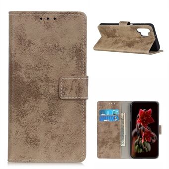 Vintage Style PU Leather Wallet Design Mobile Phone Stand Cover Case for Samsung Galaxy A32 4G (EU Version)