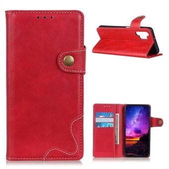 S Shape Textured PU Leather Wallet Case for Samsung Galaxy A32 4G (EU Version) Supporting Stand Cover