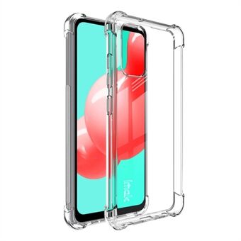 IMAK Flexible TPU Case Full Coverage Protection with Ultra Clear Screen Protector for Samsung Galaxy A32 4G [EU Version]