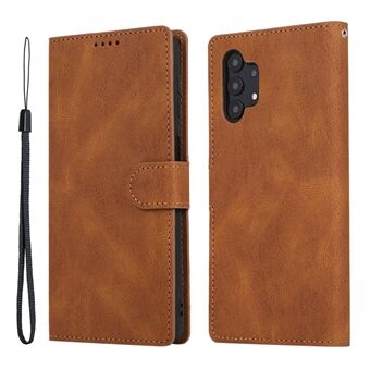 Anti-drop Fantasy Classic Leather Case Phone Stand Wallet Cover with Lanyard for Samsung Galaxy A32 4G (EU Version)