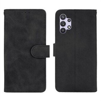 Wallet Stand Design Skin-touch Feeling Leather Flip Case Cell Phone Cover for Samsung Galaxy A32 4G (EU Version)